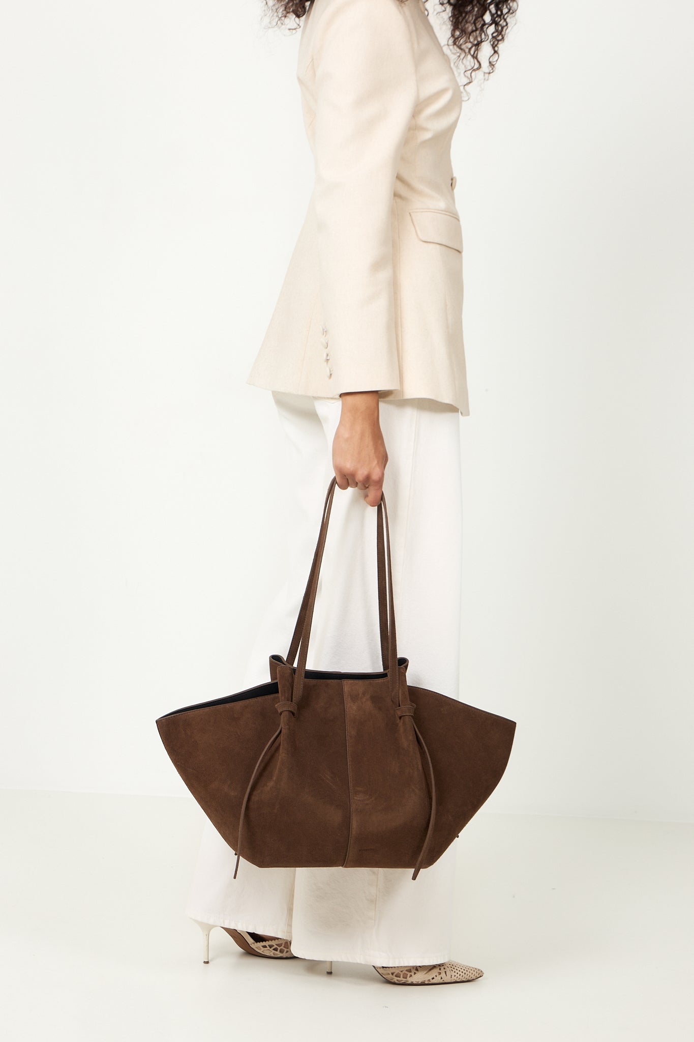 Premium Large Mochi Suede in Chocolate