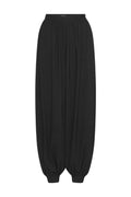 Black Balloon-Pleated Pants