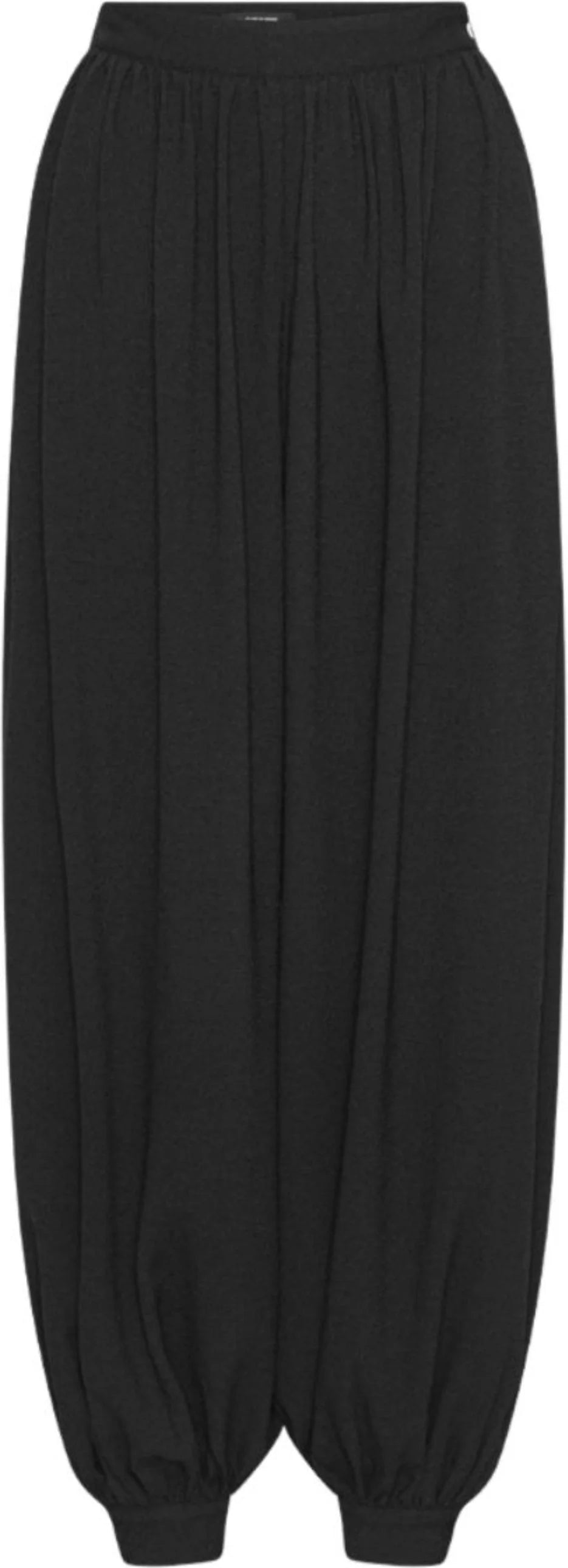 Black Balloon-Pleated Pants