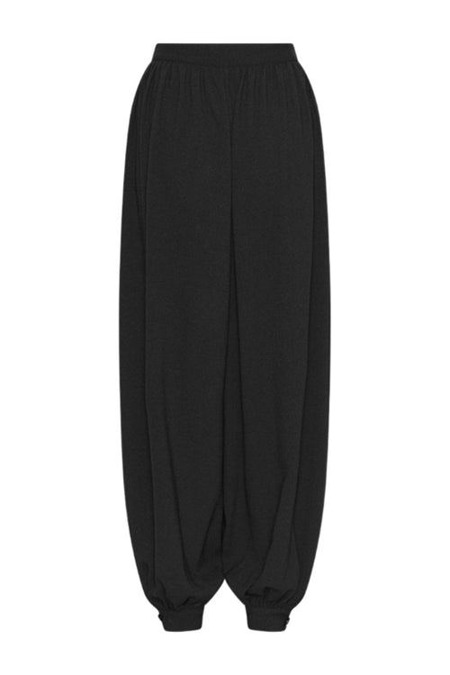 Black Balloon-Pleated Pants