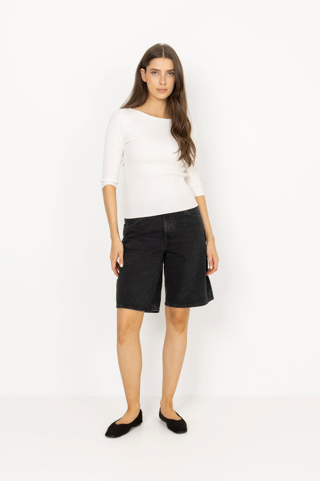 Relaxed-Fit Baggy Dad Jort Shorts - Open Mind