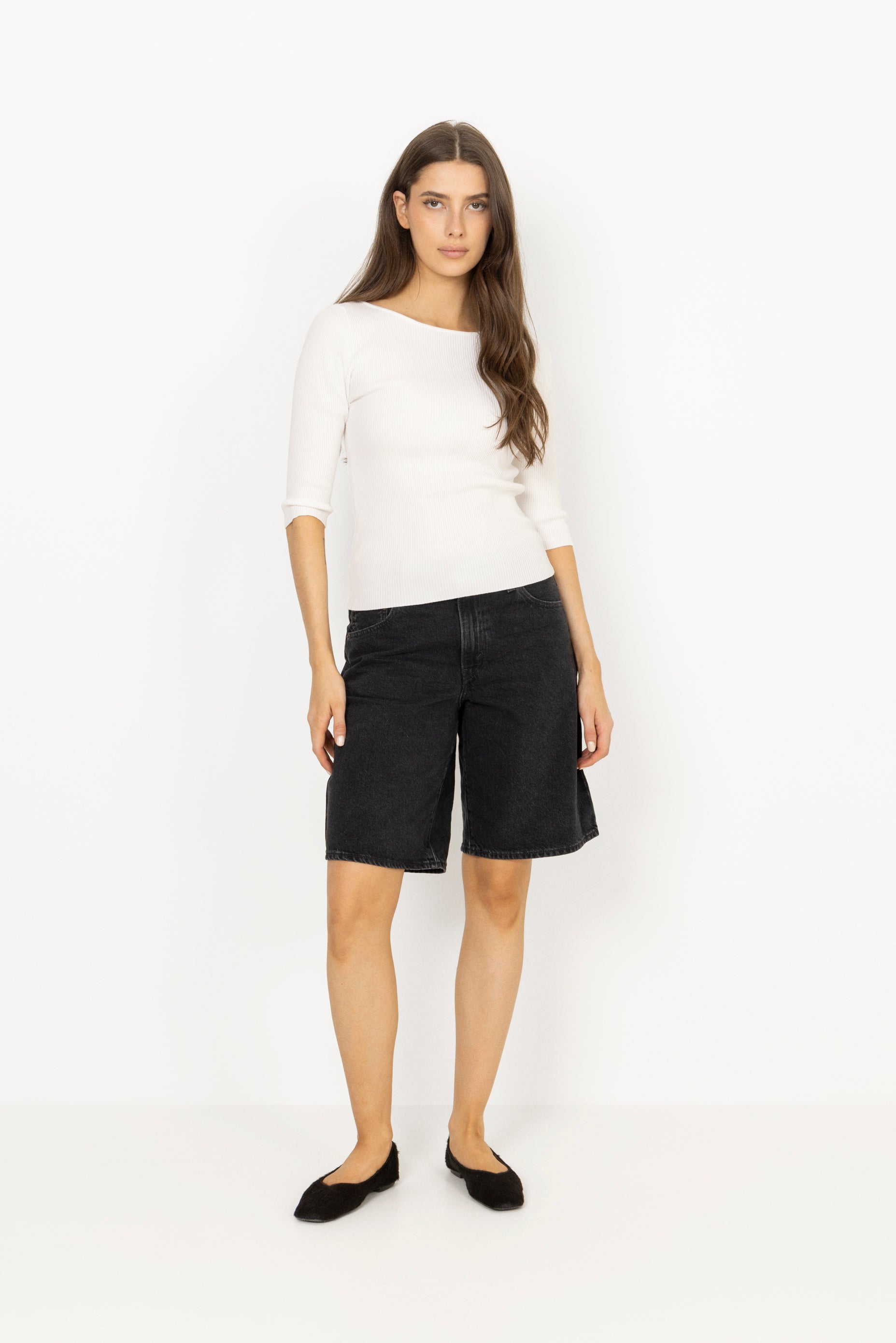 Relaxed-Fit Baggy Dad Jort Shorts - Open Mind