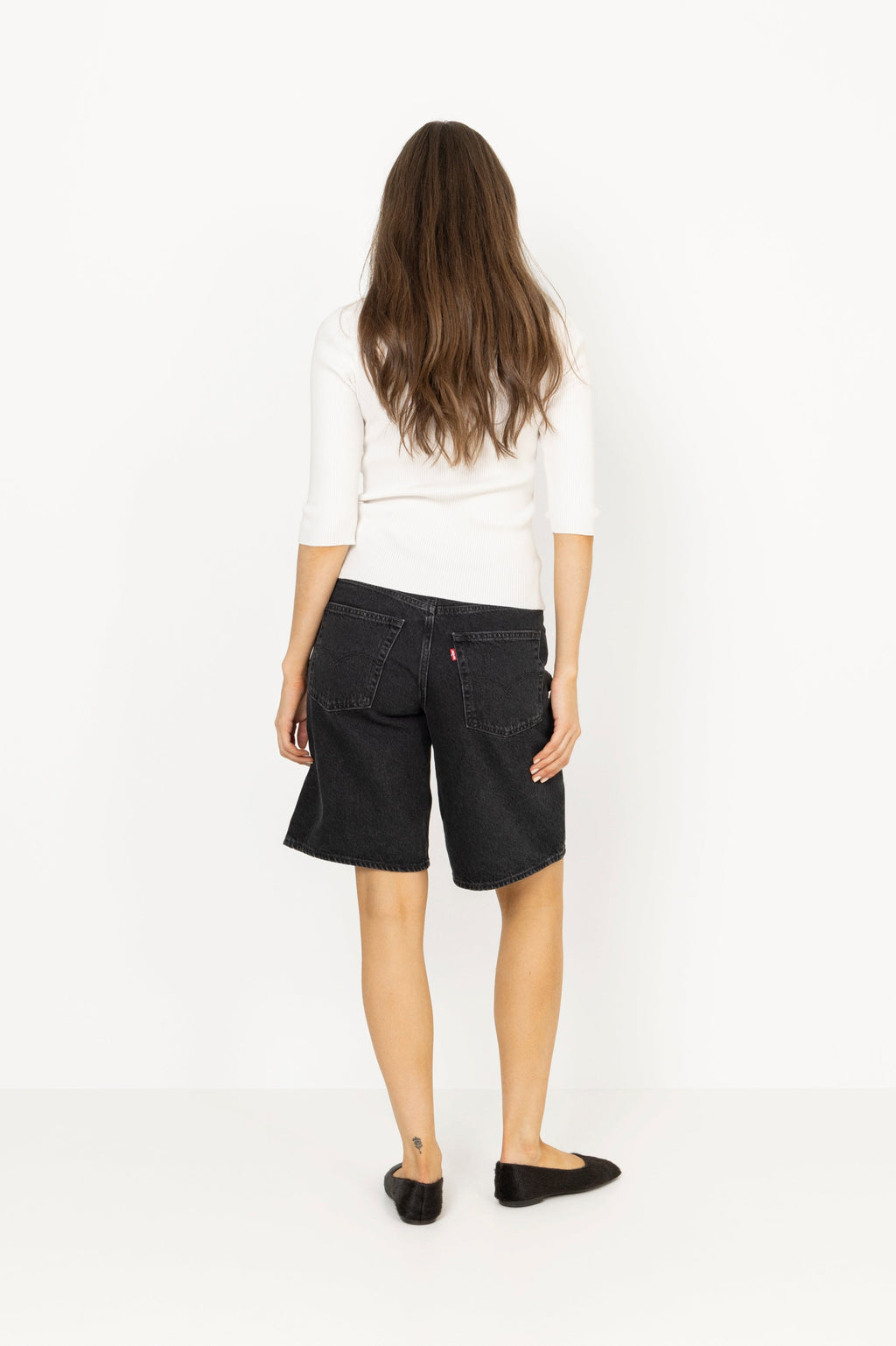Relaxed-Fit Baggy Dad Jort Shorts - Open Mind