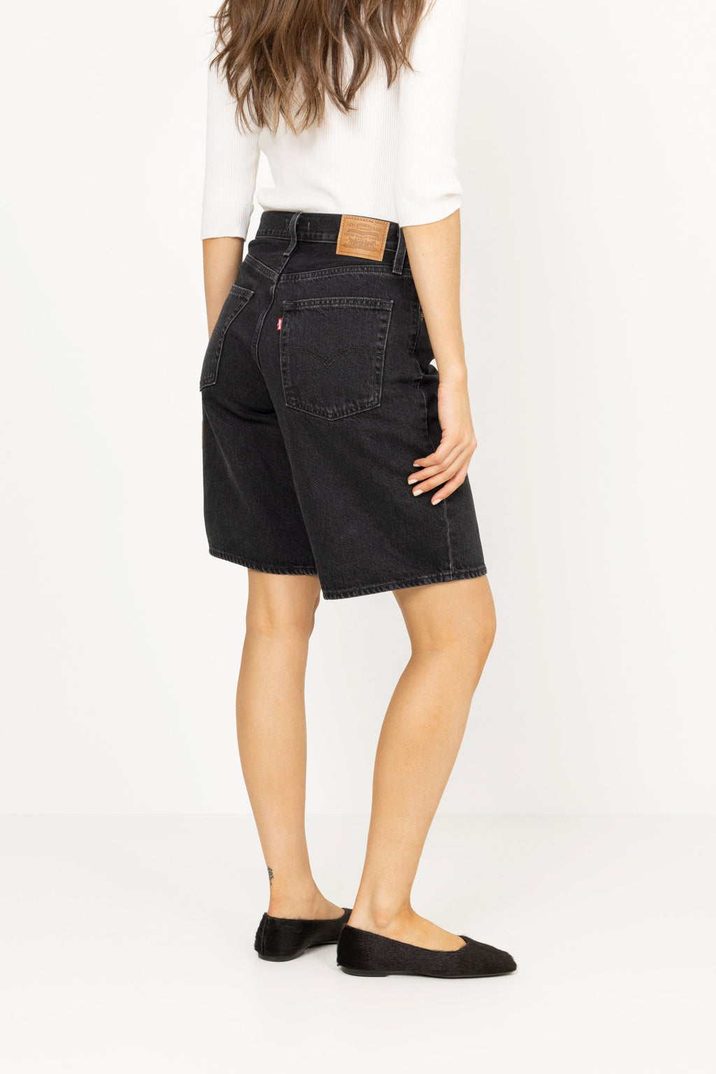 Relaxed-Fit Baggy Dad Jort Shorts - Open Mind