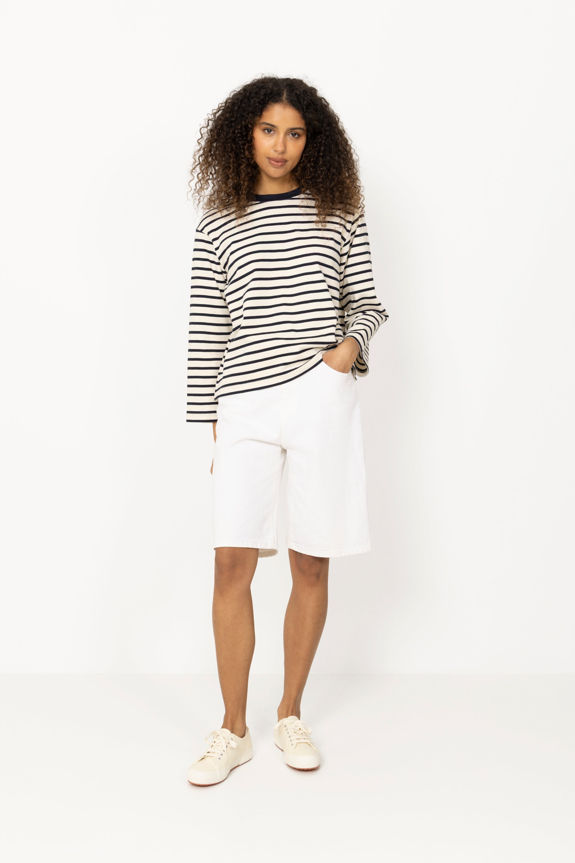 Camille Short in Omaha Light White
