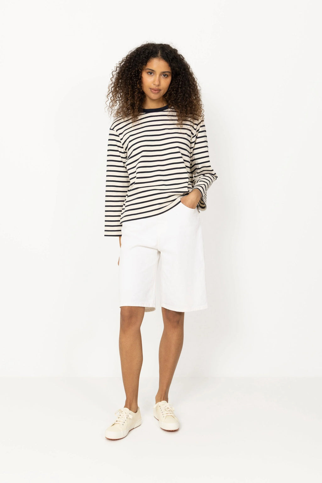 Camille Short in Omaha Light White